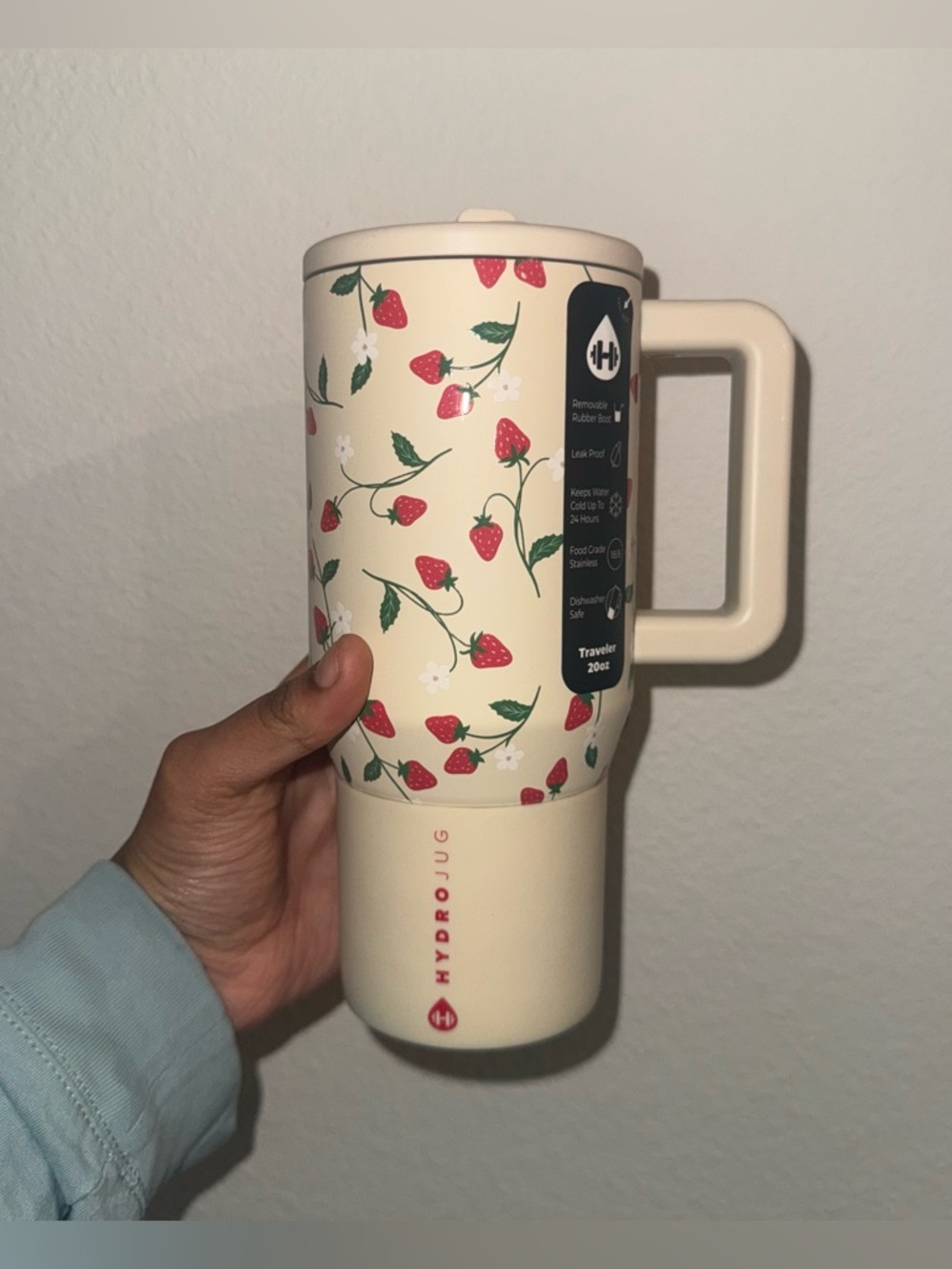 cream strawberry hydrojug